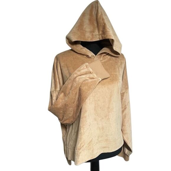 Aerie Toasty Velour Cropped Hoodie N0328 - Picture 3 of 10